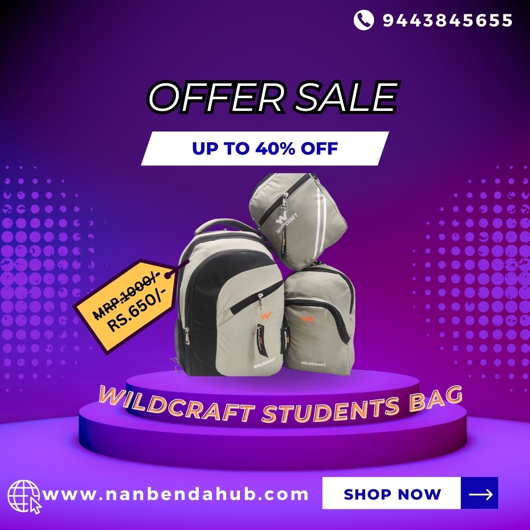 🌟 Dive into Adventure with Nanbenda Hub’s WildCraft Combo Bag – Unbelievable at Rs.600! 🌟